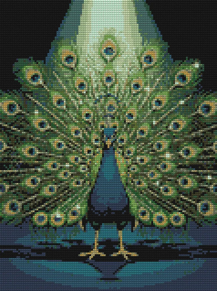 Timanttikuvio - Peacock Display