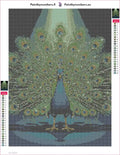 Thumbnail for Peacock Display timanttimaalauksen liimapintainen canvas 30x40cm