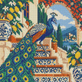 Thumbnail for Peacock on the Mosaic Stair, 30x30 cm timanttimaalaus – lopullisen kuvion esikatselu