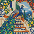 Thumbnail for Peacock on the Mosaic Stair, 30x30 cm timanttimaalaus – koko kuvion esikatselu ilman lähikuvaa