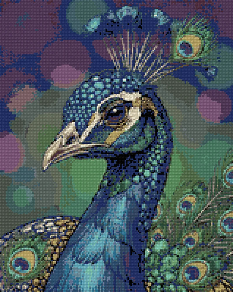 Timanttikuvio - Peacock Portrait