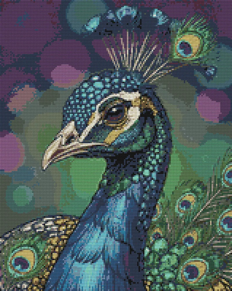 Timanttikuvio - Peacock Portrait