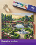 Thumbnail for Valmiin numeromaalauksen havainnekuva - Peacocks and Gazebo Garden 50x40cm