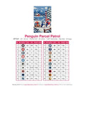 Thumbnail for Penguin Parcel Patrol timanttimaalauksen värikartta – 20 DMC-väriä