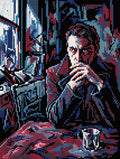 Thumbnail for Pensive Man by Window, 30x40 cm timanttimaalaus – lopullisen kuvion esikatselu
