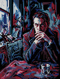 Thumbnail for Pensive Man by Window, 30x40 cm timanttimaalaus – koko kuvion esikatselu ilman lähikuvaa