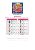 Thumbnail for Peony Bud timanttimaalauksen värikartta – 20 DMC-väriä