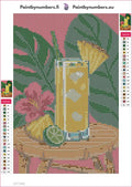 Thumbnail for Pineapple Cooler under Broad Leaves timanttimaalauksen liimapintainen canvas 20x30cm