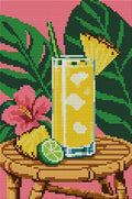 Thumbnail for Pineapple Cooler under Broad Leaves, 20x30 cm timanttimaalaus – koko kuvion esikatselu ilman lähikuvaa