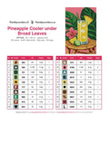 Thumbnail for Pineapple Cooler under Broad Leaves timanttimaalauksen värikartta – 20 DMC-väriä