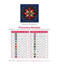 Thumbnail for Poinsettia Mandala timanttimaalauksen värikartta – 20 DMC-väriä