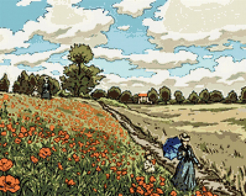 Timanttikuvio - Poppy Field Coquelicots