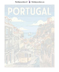 Thumbnail for Numeroitu kangas - Portugal Travel Poster 40x50cm