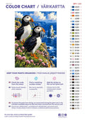 Thumbnail for Numeromaalaus: Värikartta ja ohjeet - Puffins on the Cliff 30x40cm