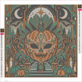 Thumbnail for Pumpkin Art Deco Masquerade timanttimaalauksen liimapintainen canvas 40x40cm