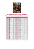 Thumbnail for Purl beside the Rainy Window timanttimaalauksen värikartta – 44 DMC-väriä