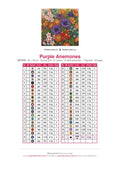 Thumbnail for Purple Anemones timanttimaalauksen värikartta – 41 DMC-väriä