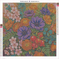 Thumbnail for Purple Anemones timanttimaalauksen liimapintainen canvas 50x50cm