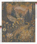Thumbnail for Queen Bee timanttimaalauksen liimapintainen canvas 50x60cm