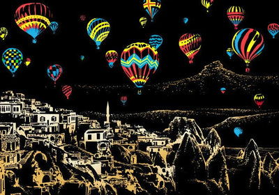 Raaputuskuva Cappadocia – kuumailmapalloja