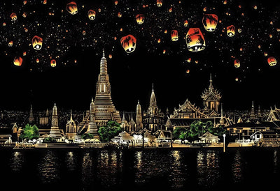 Raaputuskuva Chiang Mai – temppelinäkymä