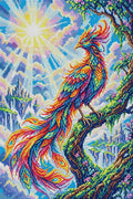 Thumbnail for Radiant Phoenix in Fantasy Landscape, 40x60 cm timanttimaalaus – koko kuvion esikatselu ilman lähikuvaa