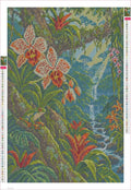 Thumbnail for Rainforest Orchid Canopy timanttimaalauksen liimapintainen canvas 40x60cm