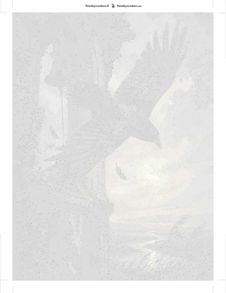 Numeroitu kangas - Raven and Old Tower 60x80cm