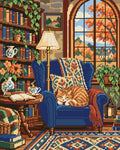Thumbnail for Reading Nook, 40x50 cm timanttimaalaus – lopullisen kuvion esikatselu