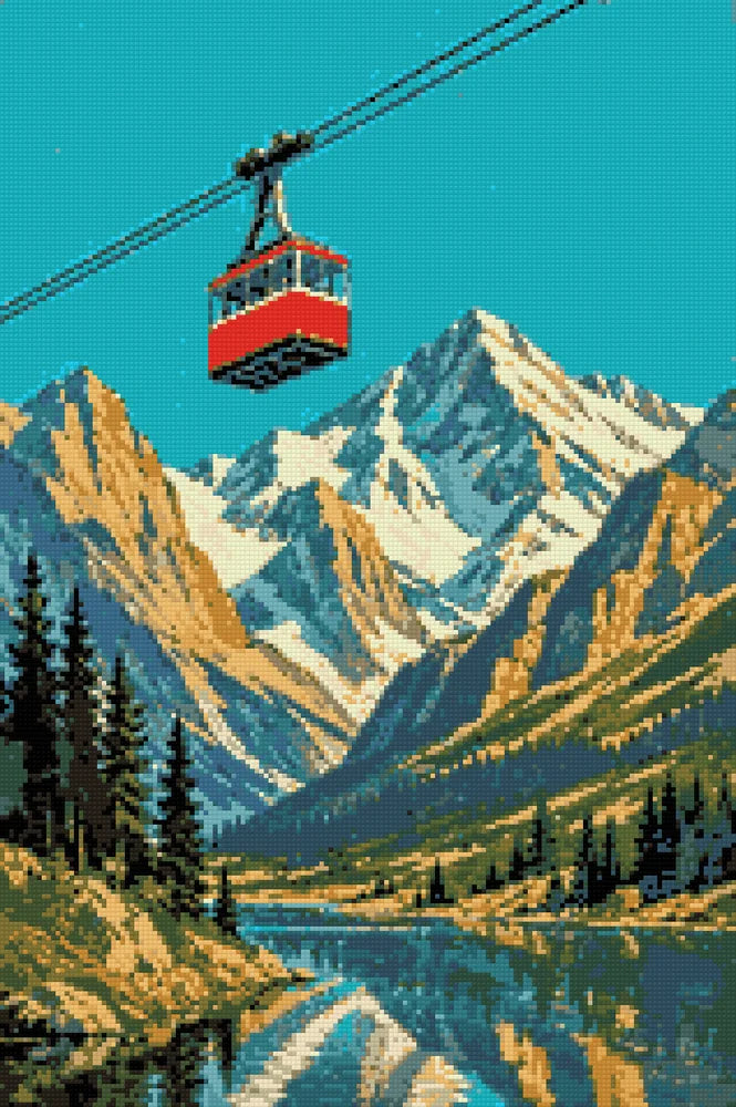 Timanttikuvio - Red Gondola