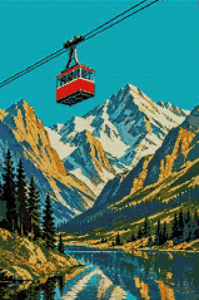 Timanttikuvio - Red Gondola