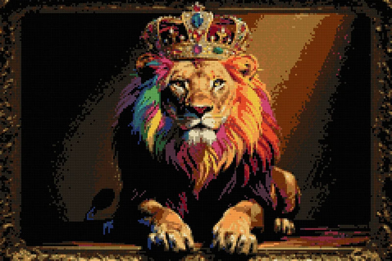 Timanttikuvio - Regal Lion