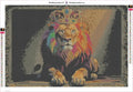 Thumbnail for Regal Lion timanttimaalauksen liimapintainen canvas 60x40cm