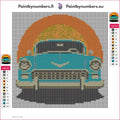 Thumbnail for Retro Car timanttimaalauksen liimapintainen canvas 20x20cm