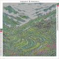 Thumbnail for Rice Terraces timanttimaalauksen liimapintainen canvas 50x50cm