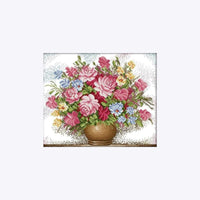 Thumbnail for Floral Bloom - Ristipistotyö 59x51cm