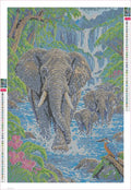 Thumbnail for River Crossing of the Giants timanttimaalauksen liimapintainen canvas 40x60cm