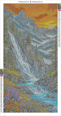 Thumbnail for River Rocks timanttimaalauksen liimapintainen canvas 40x80cm