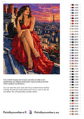 Thumbnail for Numeromaalaus: Värikartta ja ohjeet - Rooftop in Red 40x50cm