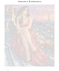 Thumbnail for Numeromaalaus: Numeroitu kangas - Rooftop in Red 40x50cm