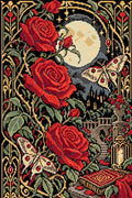 Thumbnail for Rose Moon in Black Velvet, 40x60 cm timanttimaalaus – lopullisen kuvion esikatselu