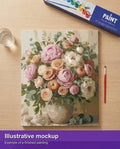 Thumbnail for Valmiin numeromaalauksen havainnekuva - Roses and Peonies Bouquet 40x50cm