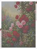 Thumbnail for Roses on the Wall timanttimaalauksen liimapintainen canvas 60x80cm