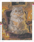 Thumbnail for Royal Cat timanttimaalauksen liimapintainen canvas 40x50cm