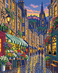 Thumbnail for Royal Mile Flower Stalls, 40x50 cm timanttimaalaus – lopullisen kuvion esikatselu
