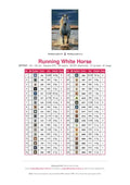 Thumbnail for Running White Horse timanttimaalauksen värikartta – 36 DMC-väriä