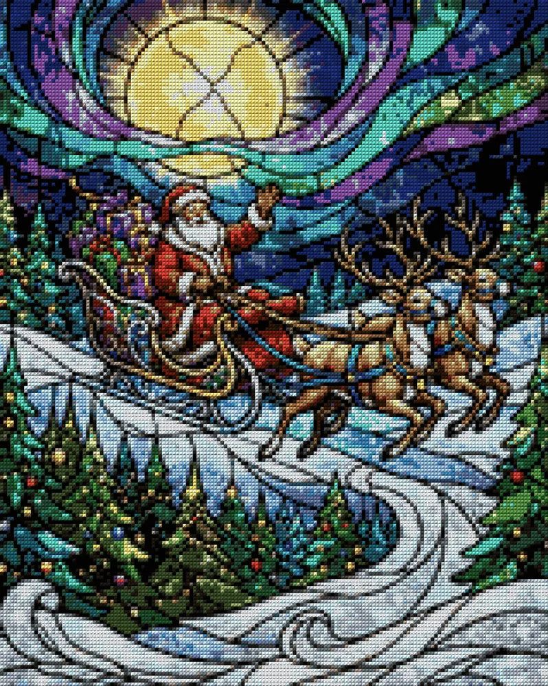 Timanttikuvio - Santa's Sleigh Ride