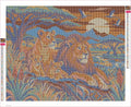 Thumbnail for Savanna Family Tapestry timanttimaalauksen liimapintainen canvas 50x40cm