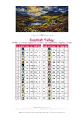Thumbnail for Scottish Valley timanttimaalauksen värikartta – 32 DMC-väriä