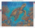 Thumbnail for Sea Turtle timanttimaalauksen liimapintainen canvas 50x40cm